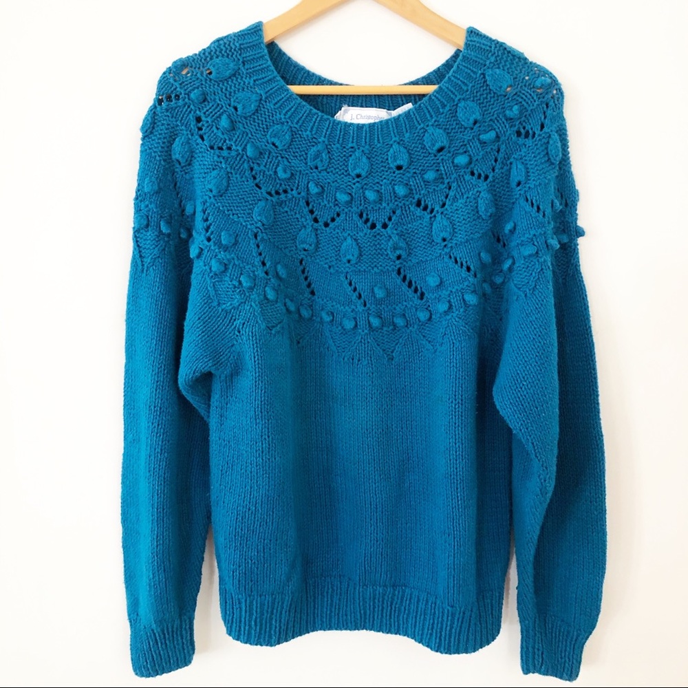 Vintage J. Christopher Hand Knit Pullover Sweater